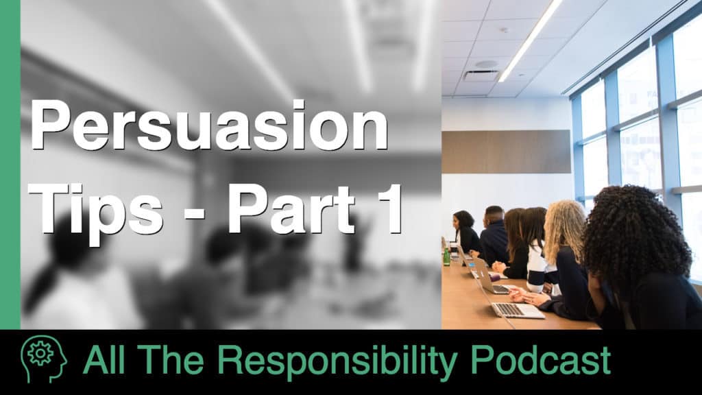 Title card image with a group meeting in the background